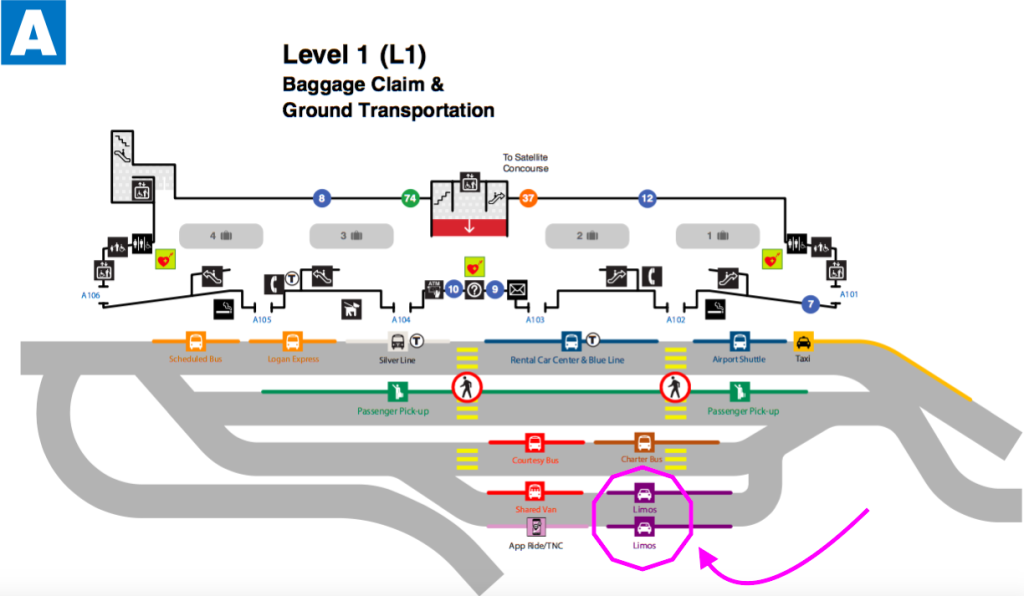 Logan Airport Arrivals Terminal Map My XXX Hot Girl   Terminal A2 1024x596 